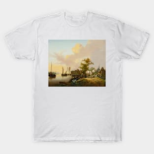 Peasants Unloading Cargo by Jan van Os T-Shirt